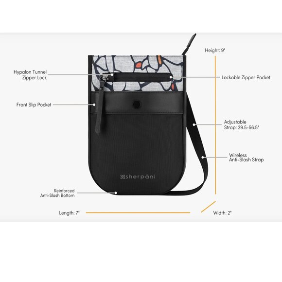 NWT Sherpani Prima AT Anti Theft Crossbody - Picture 12 of 12